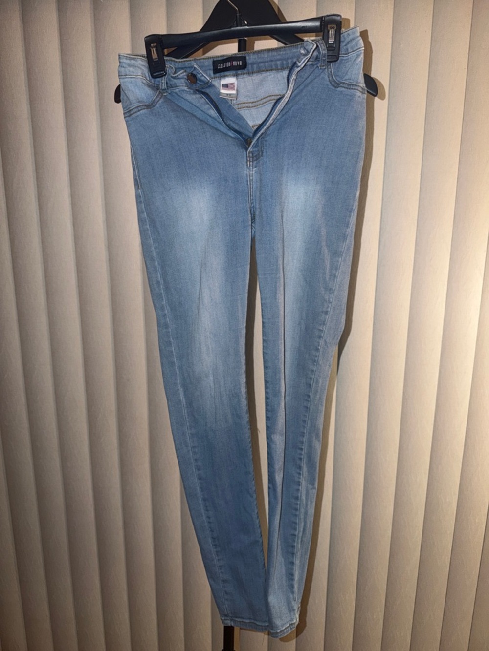 Fashion Nova Light Blue Skinny Stretch Jeans